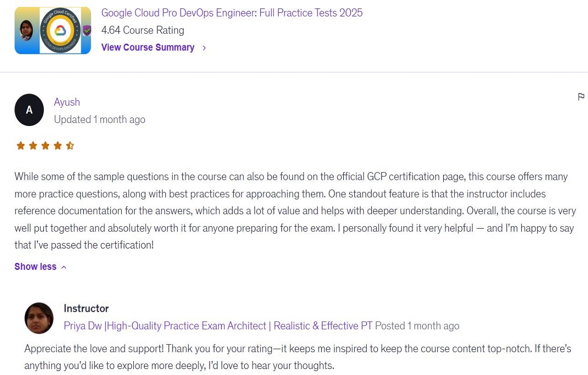 Ayush sharing positive feedback about CertShield